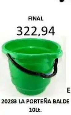 Hipermay La Porteña Balde oferta