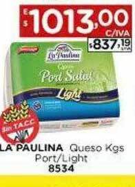 Hipermay La Paulina Queso Port Light oferta