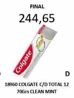 Hipermay Colgate C D Total 12 Clean Mint oferta