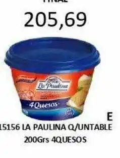 Hipermay La Paulina Q Untable 4 Quesos oferta
