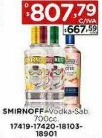 Hipermay Smirnoff Vodka Sab oferta