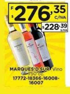 Hipermay Marques D Sur Vino oferta