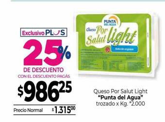 La Anonima Queso Por Salut Light oferta