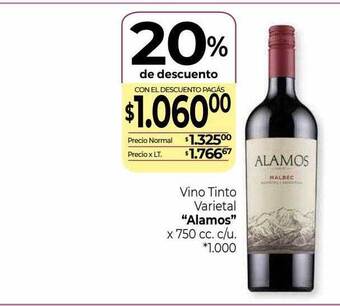 La Anonima Vino Tinto Varietal oferta