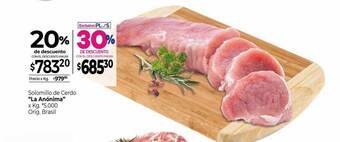 La Anonima Solomillo De Cerdo oferta