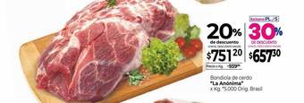 La Anonima Bondiola De Cerdo oferta