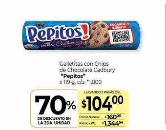 La Anonima Galletitas Con Chips De Chocolate Cadbury oferta