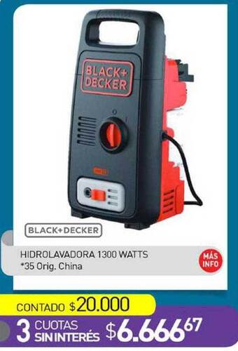 La Anonima Hidrolavadora 1300 Watts Black+decker oferta