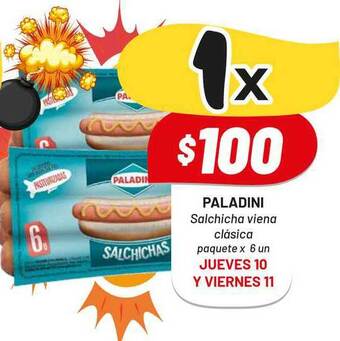 Almacor Paladini Salchicha Viena Clásica Paquete x6 un oferta