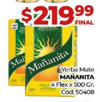 Diarco Mañanita Yerba Mate 4 Flex x 500 Gr. oferta