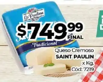 Diarco Saint Paulin Queso Cremoso x Kg oferta