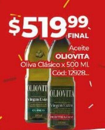 Diarco Aceite Oliovita Oliva Clasico x 500 ml oferta