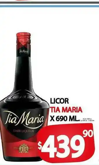 Supermercados Mariano Max Licor Tia Maria x690 ml oferta