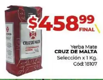 Diarco Cruz De Malta Yerba Mate Selección x 1 kg oferta