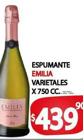 Supermercados Mariano Max Espumante Emilia Varietales x750 cc oferta