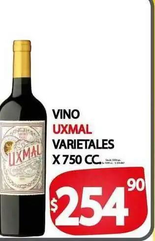 Supermercados Mariano Max Vino Uxmal Varietales x750 cc oferta