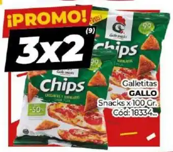 Diarco Gallo Galletitas Snacks x 100 Gr. oferta
