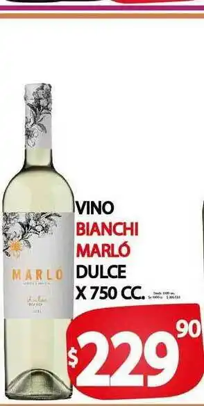 Supermercados Mariano Max Vino Bianchi Marló Dulce x750 cc oferta