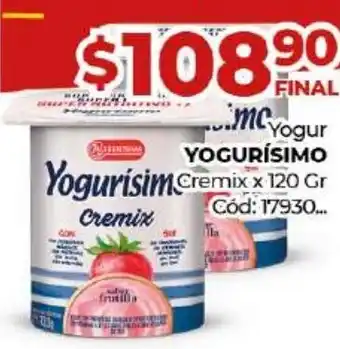 Diarco Yogurísimo Yogur Cremix x 120 Gr oferta
