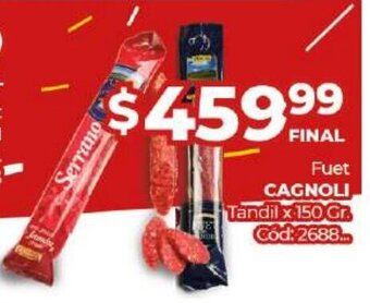 Diarco Cagnoli Fuet Tandil x 150 Gr. oferta