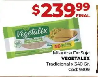 Diarco Vegetalex Milanesa De Soja Tradicional x 340 Gr. oferta