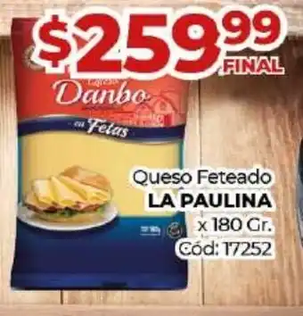 Diarco La Paulina Queso Feteado x 180 Gr. oferta