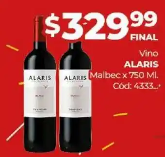 Diarco Alaris Vino Malbec x 750 ml oferta