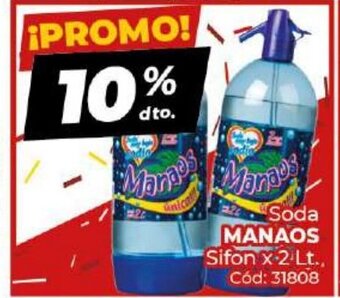 Diarco Manaos Soda Sifon x 2 Lt. oferta