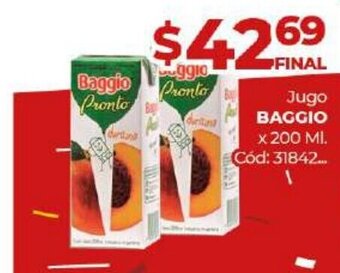 Diarco Baggio Jugo x 200 ml oferta