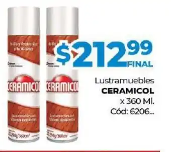Diarco Ceramicol Lustramuebles x 360 ml oferta