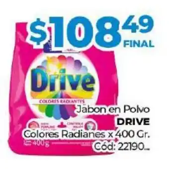 Diarco Drive Jabon en Polvo Colores Radianes x 400 Gr. oferta