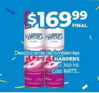 Diarco Harpers Desodorante de Ambientes x 360 ml oferta