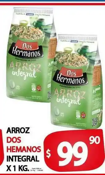 Supermercados Mariano Max Arroz Dos Hemanos Integral x1 kg oferta