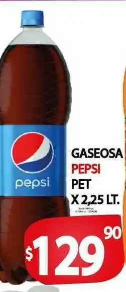 Supermercados Mariano Max Gaseosa Pepsi Pet x2,25 Lt oferta