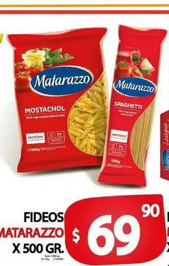 Supermercados Mariano Max Fideos Matarazzo x500 gr oferta