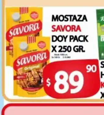 Savora Mostaza Doy Pack x 250 gr.
