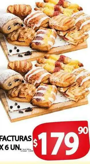 Supermercados Mariano Max Facturas x6 un oferta