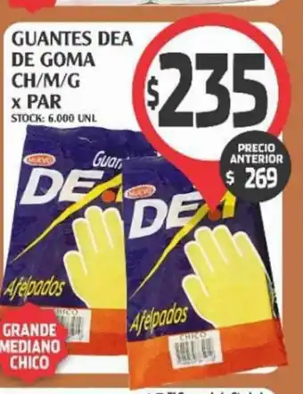 Supermercados Malambo Guantes Dea De Goma Ch/M/G x Par oferta