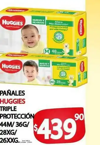 Supermercados Mariano Max Pañales Huggies Triple Protección oferta