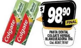 Supermercados Yaguar Colgate Pasta Dental Herbal Blanqueadora 70 g oferta