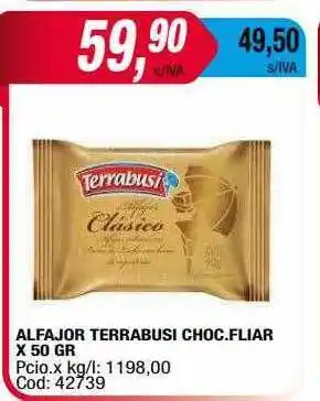 Maxiconsumo Alfajor Terrabusi Choc.fliar oferta