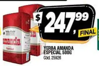 Supermercados Yaguar amanda Yerba Especial 500 g oferta