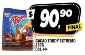 Supermercados Yaguar Toddy Cacao Extremo 180 g oferta