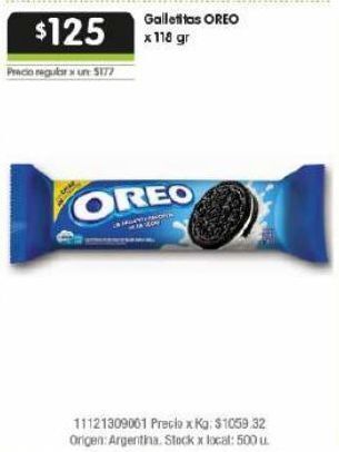 Jumbo Galletas oreo 118g oferta
