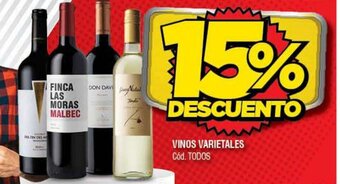 Supermercados Yaguar Vinos Varietales oferta