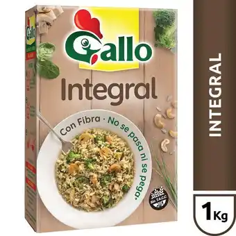 Carrefour Arroz integral gallo 1 kg. oferta