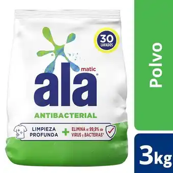 Coto Jabón en polvo ala matic antibacterial 3 kg oferta