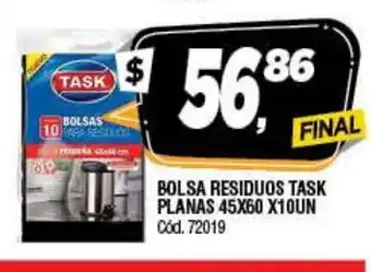 Supermercados Yaguar Task Bolsa Residuos Planas 40x60 x 10 Un oferta