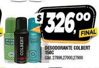 Supermercados Yaguar Desodorante Colbert 150c oferta
