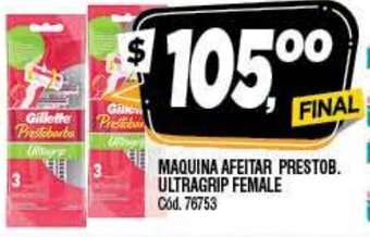 Supermercados Yaguar Maquina Afeitar Prestob.Ultragrip Female oferta
